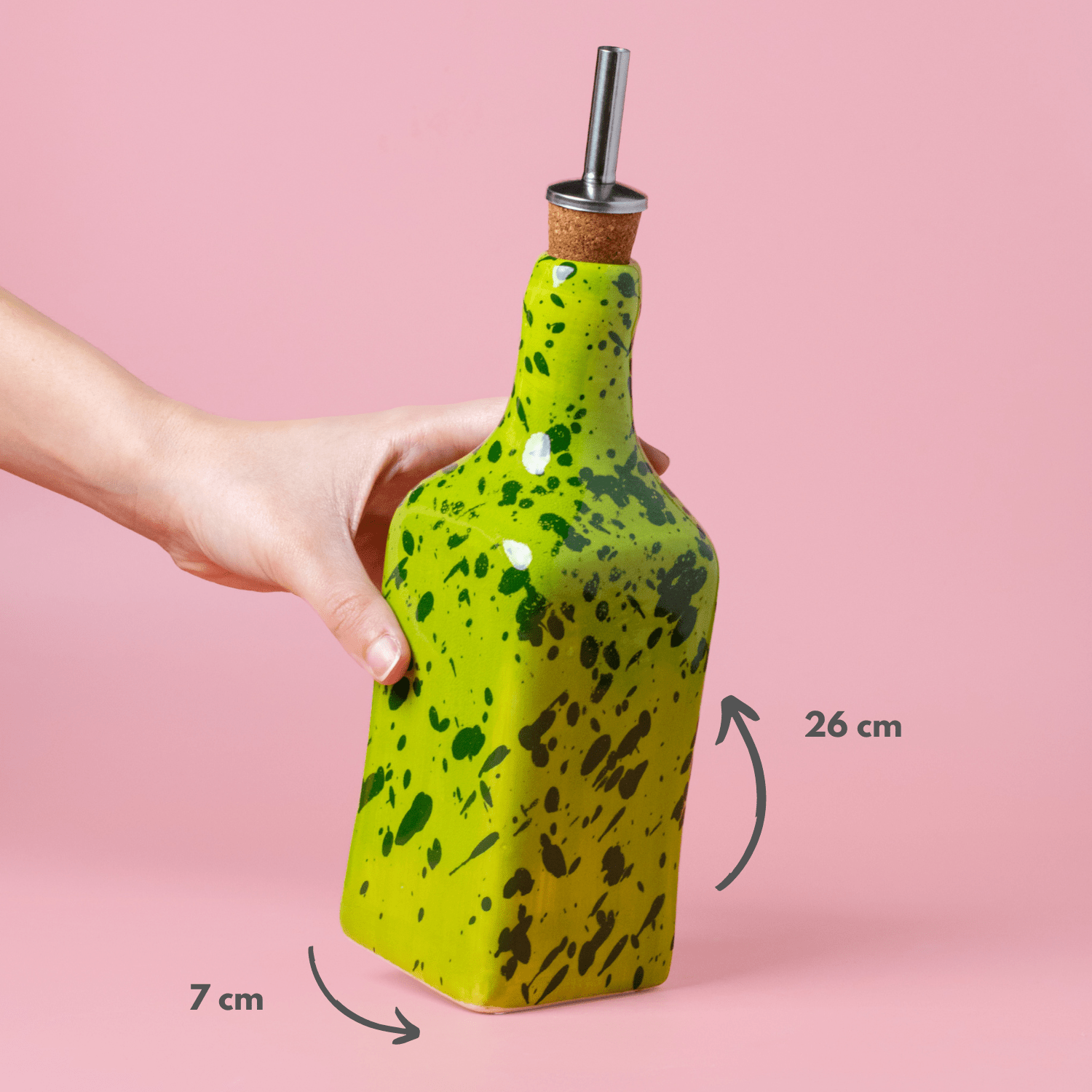 Handmade Ceramic Oil Bottle /475ml/MOJITO - Rosetta's