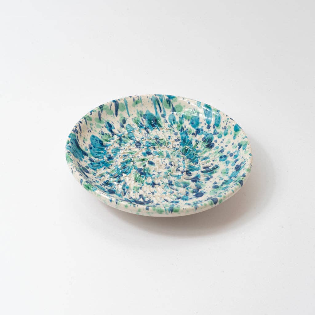 Keramische raspplaat voor knoflook en groenten/Coral Blue - Rosetta's